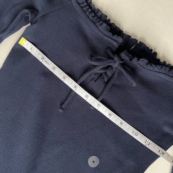 Aeropostale Long Sleeve Lace-Up | Off the Shoulder Top | Medium - Picture 6 of 7